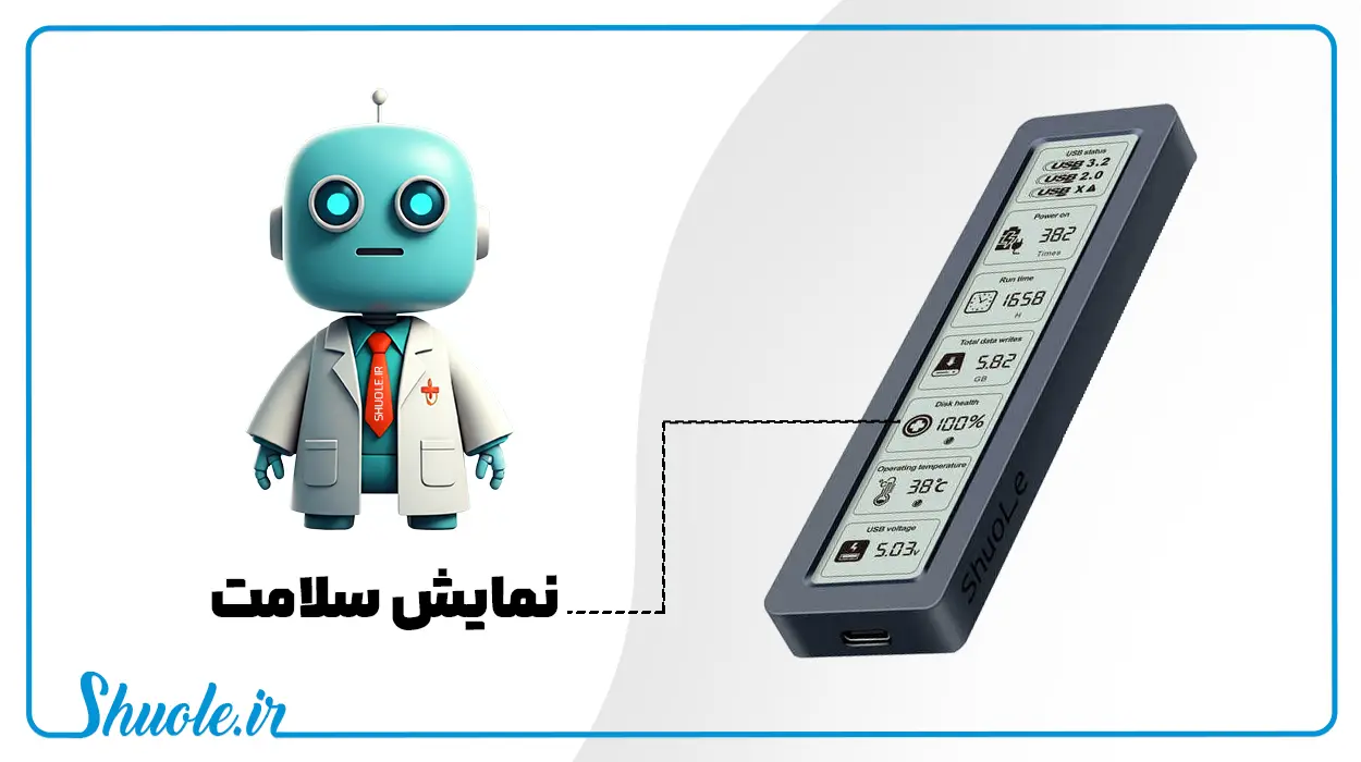 نمایش سلامت هارد و اس اس دی